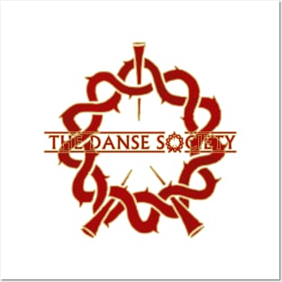 Danse Society Logo - Red And Gold. Posters and Art